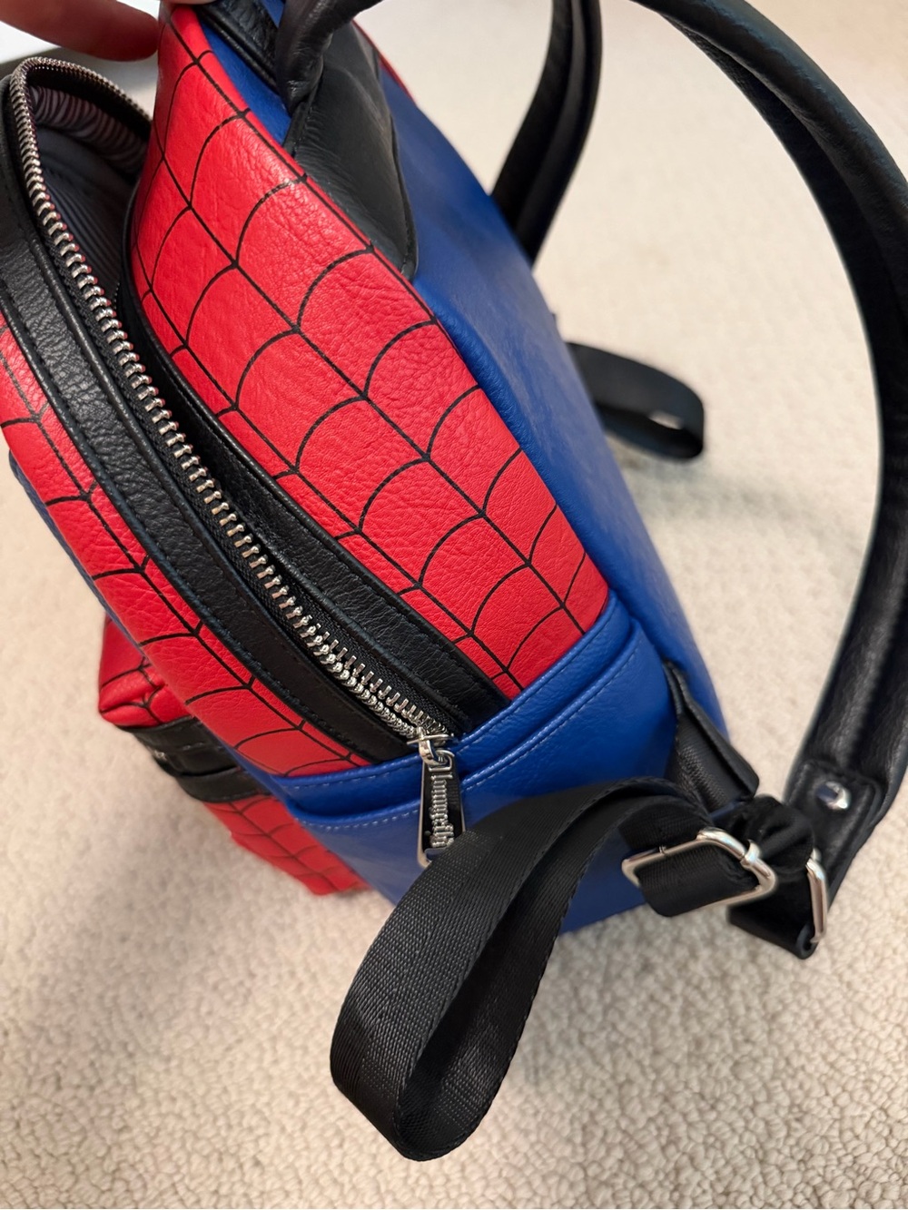 Loungefly Spider-Man Red & Blue Kids Mini Backpack - Picture 5 of 5